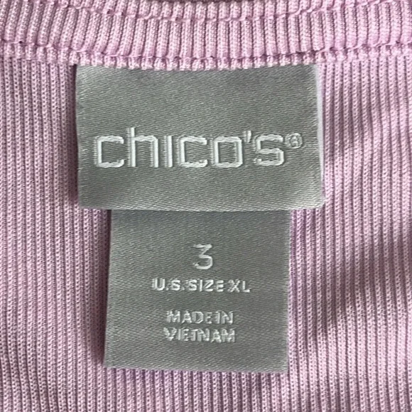 Chico's Light Pink Short Sleeve Tee - Picture 8 of 15
